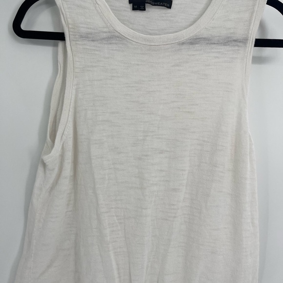 360 Sweater White Arwen Cotton Tie Tank Size Medium - Picture 5 of 9